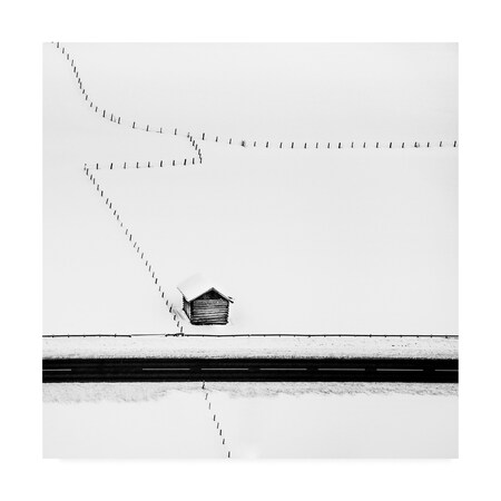 Trademark Fine Art Peter Svoboda Mqep 'Isolated Cabin' Canvas Art, 14x14 1X09526-C1414GG